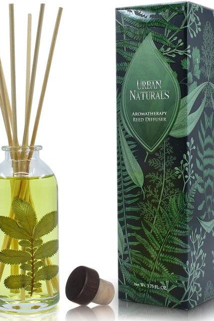 Crisp White Linen Reed Diffuser Gift Set | with Citrus, Ozone, Ylang-Ylang, Lili