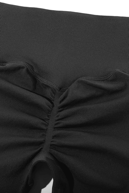 RXRXCOCO Womens High Waist Tummy Control Leggings Ruched Butt Lift Yoga Pants Wo