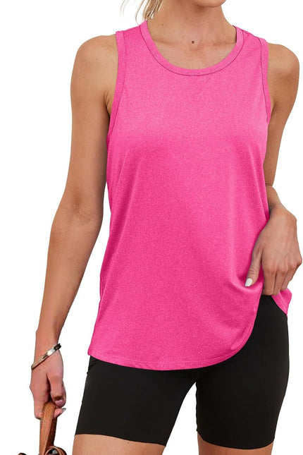 Womens Workout Tops Sleeveless Racerback Lightweight Active Tennis Yoga Shirts A