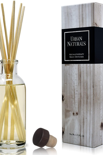 Crisp White Linen Reed Diffuser Gift Set | with Citrus, Ozone, Ylang-Ylang, Lili