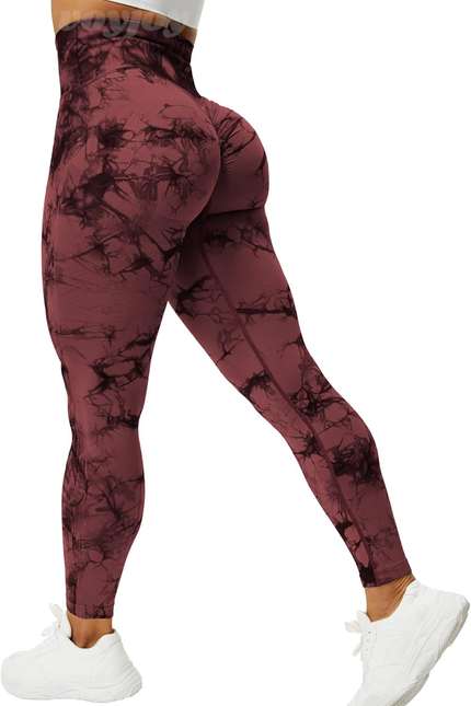 VOYJOY Seamless Leggings for Women High Waist Yoga Pants Scrunch Butt Lifting El