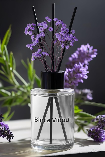 Reed Diffuser, Binca Vidou Lavender Reed Oil Diffusers Set for Office Decor Bedr