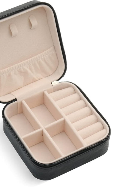 Plush Velvet Travel Jewelry Case Organizer, Small Travel Jewelry Box,Portable Je
