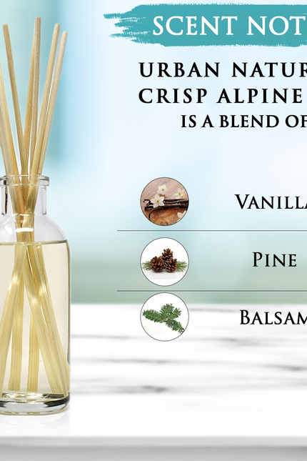 Crisp White Linen Reed Diffuser Gift Set | with Citrus, Ozone, Ylang-Ylang, Lili