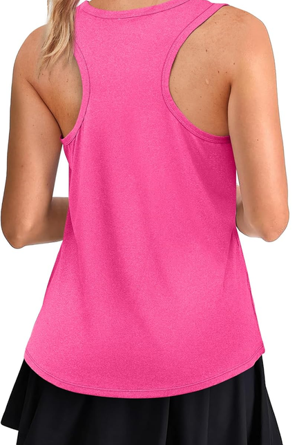 Womens Workout Tops Sleeveless Racerback Lightweight Active Tennis Yoga Shirts A
