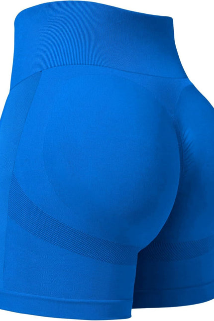 Womens Scrunch Gym Butt Lifting Seamless 5" Shorts Yoga High Waisted Workout Ath