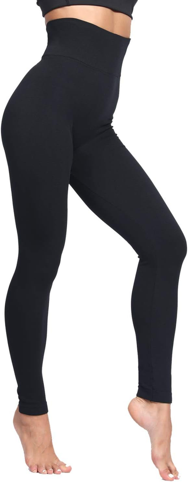 LUOYANXI Fleece Lined Leggings Women - Warm Soft Tummy Control Thermal Thick Hig