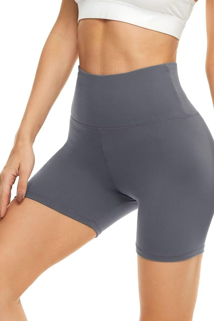 5” Biker Shorts for Women - High Waist Tummy Control Stretch Spandex Workout Yog