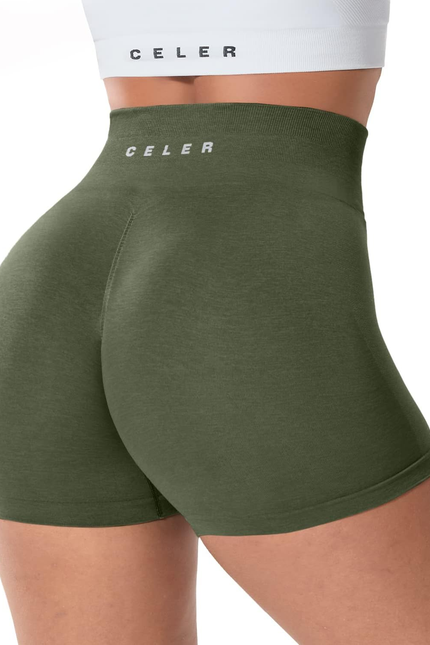 Womens Workout Shorts Seamless Scrunch Butt Gym Shorts High Waisted Yoga Athleti