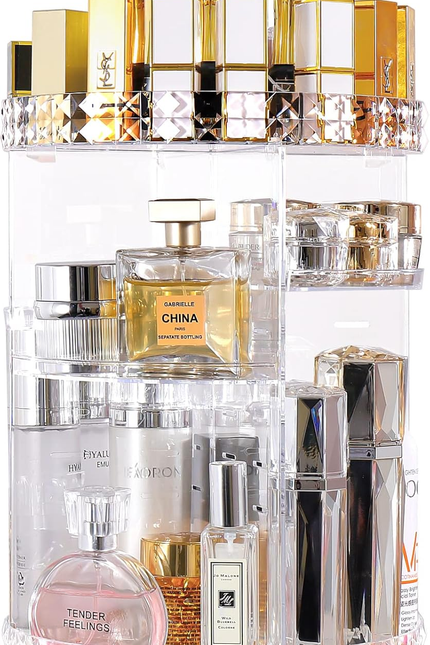 360 Rotating Makeup Organizer Large Perfume Cosmetics Organizer Beauty Organizer