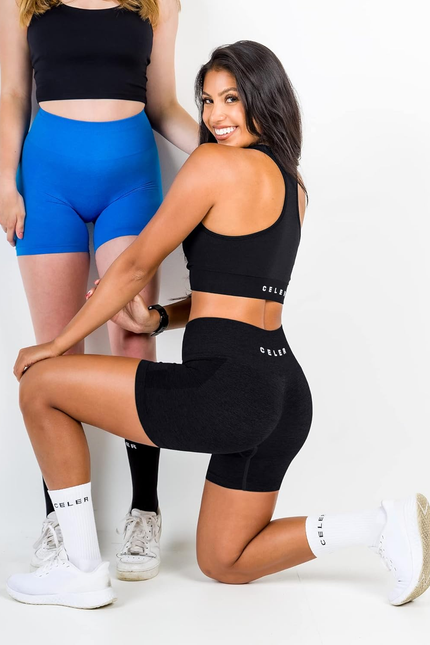 Womens Workout Shorts Seamless Scrunch Butt Gym Shorts High Waisted Yoga Athleti