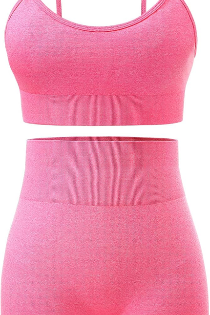 Workout Sets for Women 2 Piece Outfits Gym Shorts Women High Waisted with Adjust