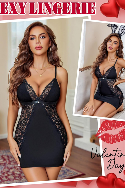 Avidlove Women'S Lingerie Lace Sleepwear Dress Sexy Nightgowns Soft Chemise Slip
