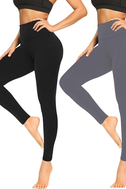 High Waisted Leggings for Women – Soft Tummy Control Yoga Pants Workout Athletic