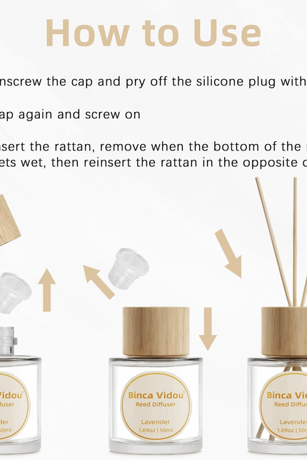 Reed Diffuser Set Lavender & Linen Natural Scent Theme Oil Diffusers with Sticks