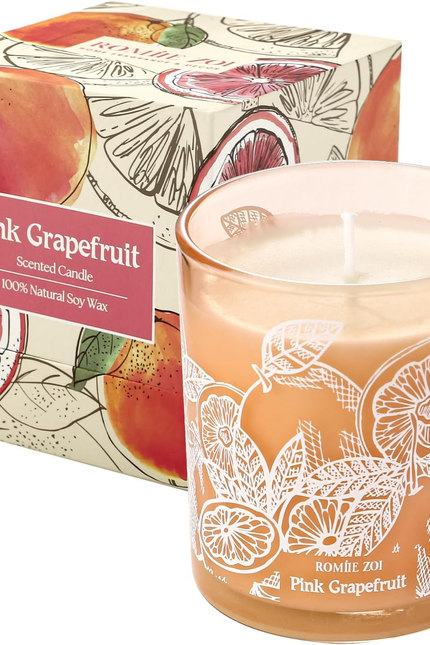 Scented Candle - Eucalyptus & Mint - 6Oz Aromatherapy Soy Wax Jar Candle for Hom