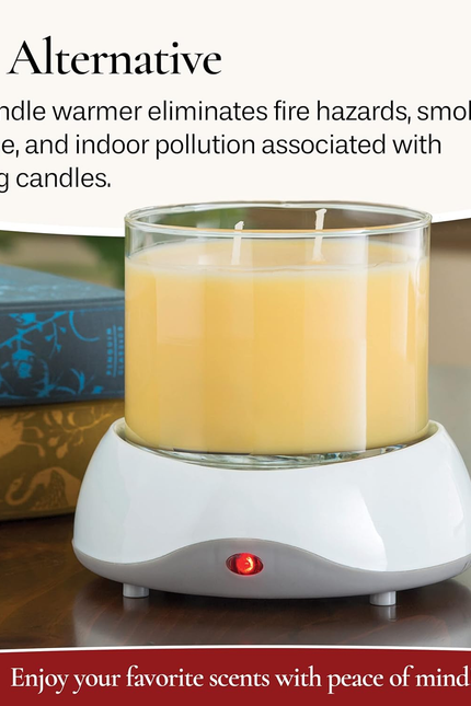 ETC. Auto Shutoff Candle Warmer Plate (White, Plug-In) – Modern Candle Wax Warme