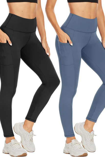 High Waisted Leggings for Women - Black Tummy Control Compression Soft Yoga Pant