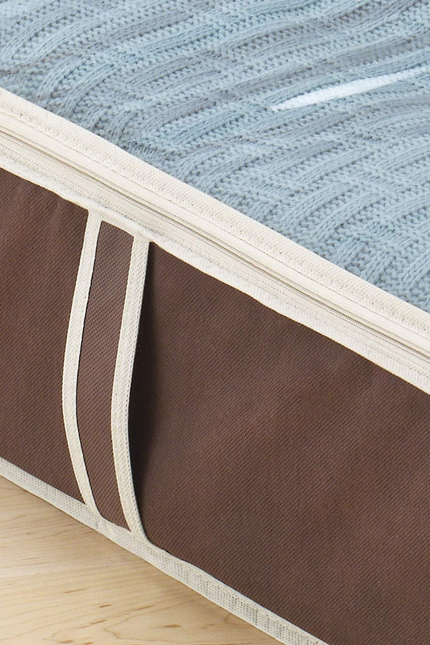 Zippered Underbed Bags Java Set of 2 Pieces