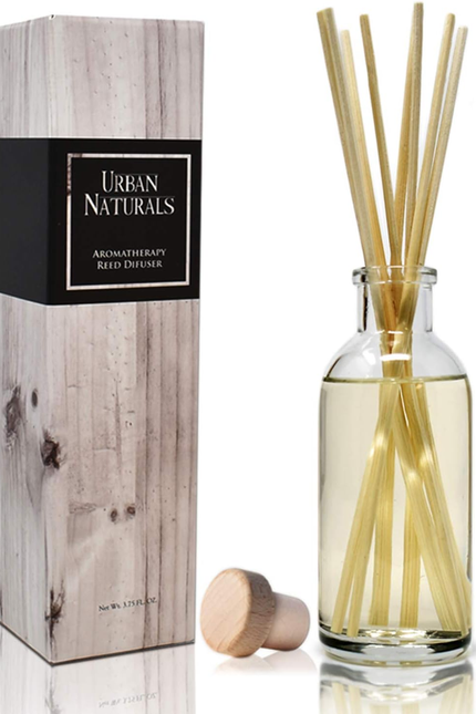 Crisp White Linen Reed Diffuser Gift Set | with Citrus, Ozone, Ylang-Ylang, Lili