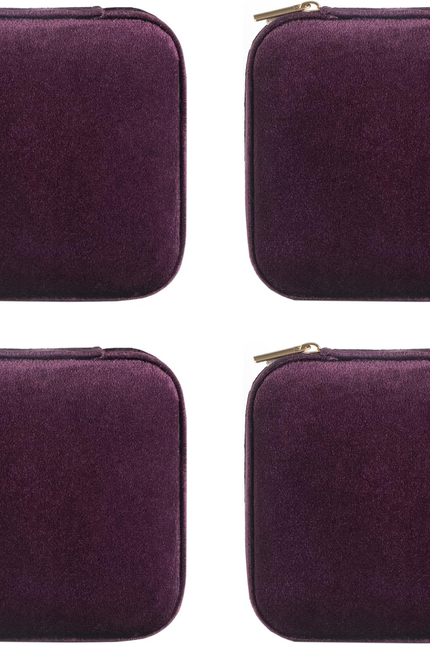 Plush Velvet Travel Jewelry Case, Travel Jewelry Organizer, Jewelry Travel Case,