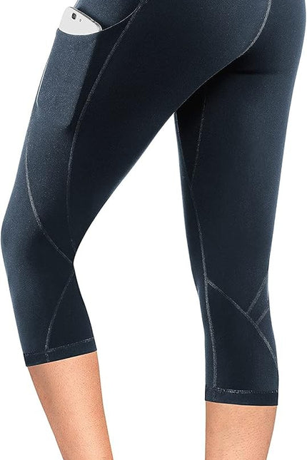 Lingswallow High Waist Yoga Pants - Yoga Pants with Pockets Tummy Control, 4 Way