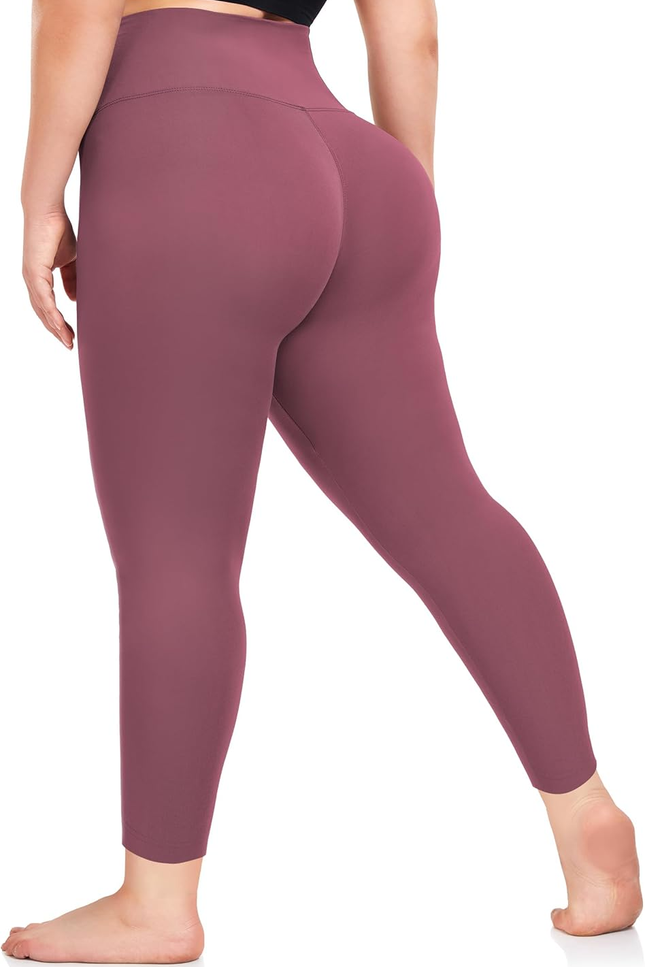 Plus Size Capri Leggings – High Waist Tummy Control Yoga Pants XL-4XL Stretchy