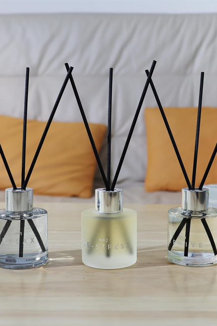 3 Pack Fragrance Reed Diffuser, 50ML Lavender Jasmine Lemongrass Aromatherapy Di