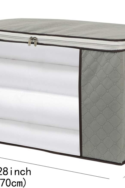 2 Pack Foldable Large Storage Bags 28 X 20 X 12 (L X W X H) Inch for Comforter Q