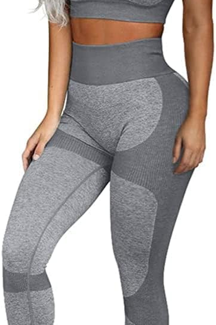OLCHEE Women’S Workout Sets 2 Piece - Seamless Yoga Leggings and Cross-Strap Spo