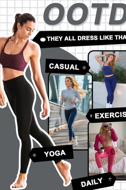 Buttery Soft Leggings for Women - High Waisted Tummy Control No See through Work
