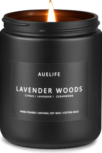 Lemon Lavender Candle | Scented Candles for Home, Aromatherapy Gifts - Soy Candl