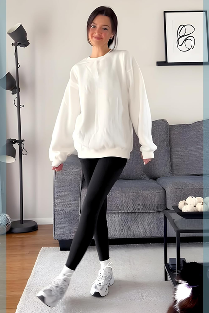 SINOPHANT High Waisted Leggings with Pockets Women, Full Length Capri Buttery So