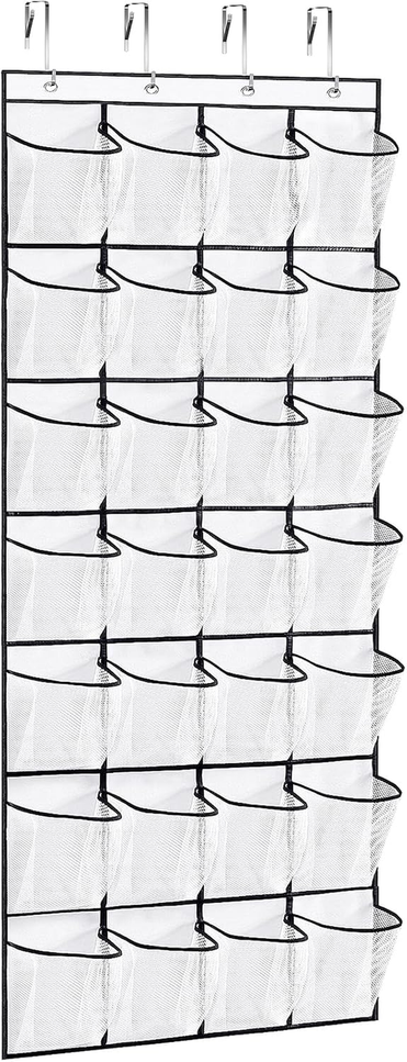 28Large Pockets over the Door Shoe Organizer, Hanging Shoe Organizer for Closet,