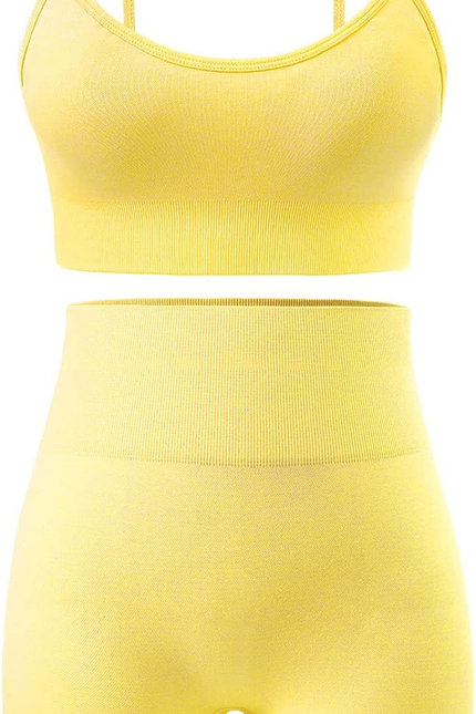 Workout Sets for Women 2 Piece Outfits Gym Shorts Women High Waisted with Adjust