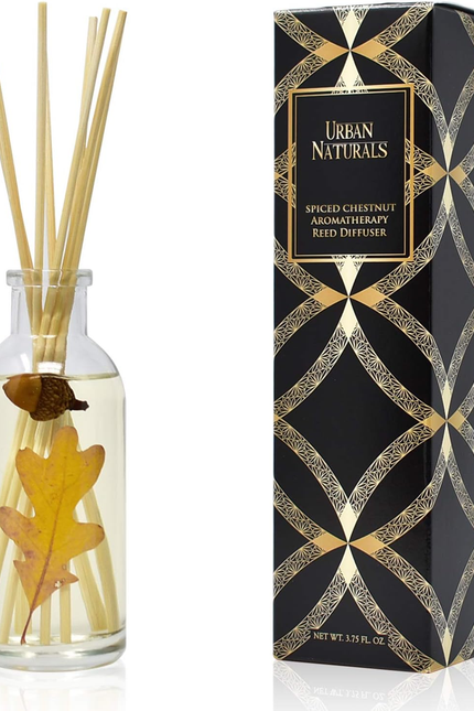 Crisp White Linen Reed Diffuser Gift Set | with Citrus, Ozone, Ylang-Ylang, Lili