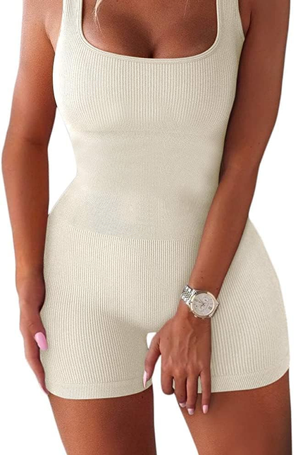 Women'S Workout Sets Ribbed Tank 2 Piece Seamless High Waist Gym Outfit Yoga Sho
