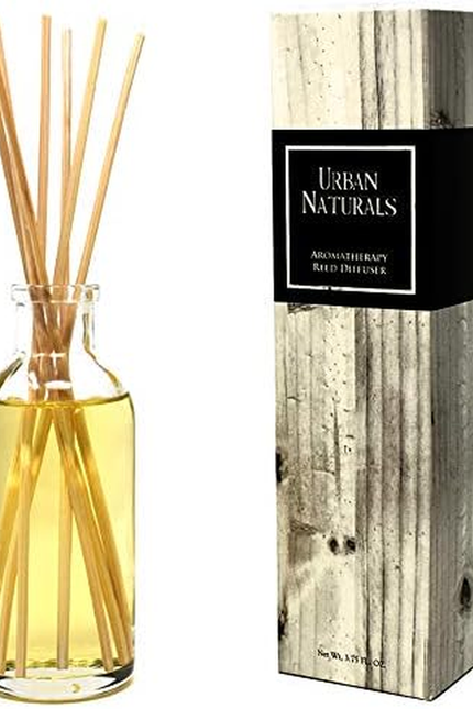 Crisp White Linen Reed Diffuser Gift Set | with Citrus, Ozone, Ylang-Ylang, Lili