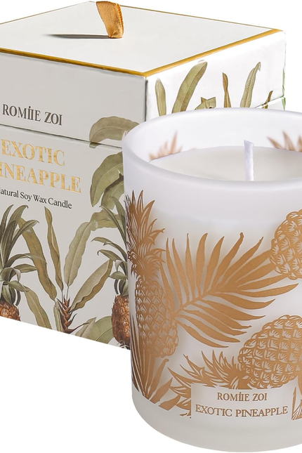 Scented Candle - Eucalyptus & Mint - 6Oz Aromatherapy Soy Wax Jar Candle for Hom