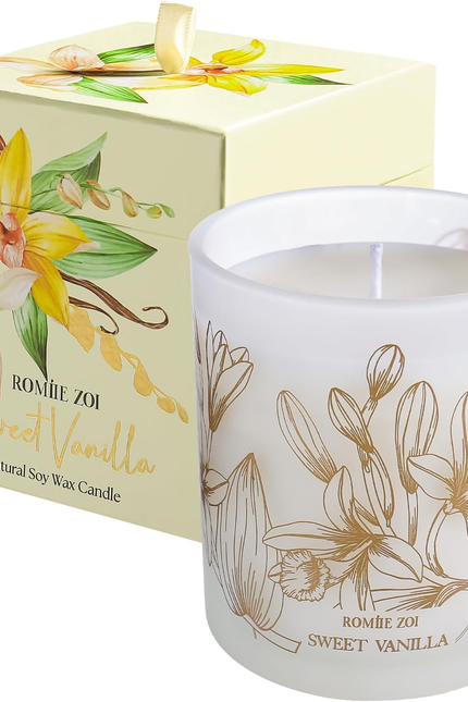 Scented Candle - Eucalyptus & Mint - 6Oz Aromatherapy Soy Wax Jar Candle for Hom