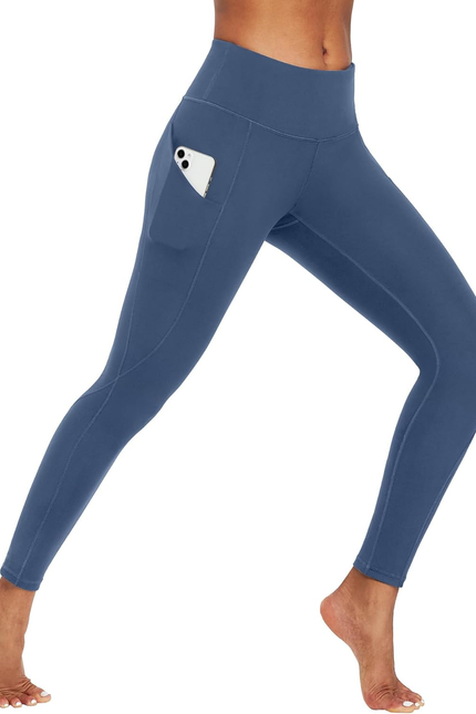 Ewedoos Leggings with Pockets for Women High Waisted Athletic Workout Compressio