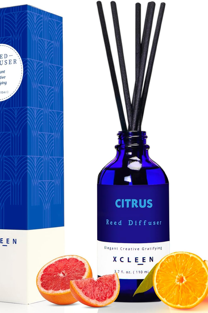 Reed Diffusers Set, 3.7 Oz Scent Diffuser, 6 Reed Diffuser Sticks, Home Fragranc