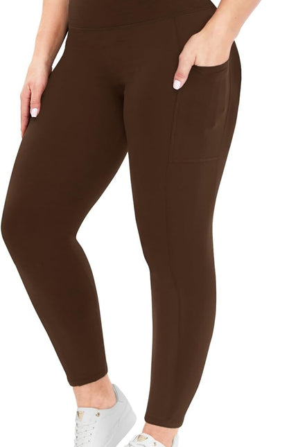 Women's Plus Size High Waisted Leggings: Soft, Tummy Control (Sizes L-6XL)