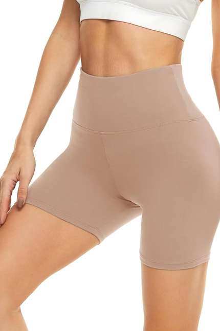5” Biker Shorts for Women - High Waist Tummy Control Stretch Spandex Workout Yog