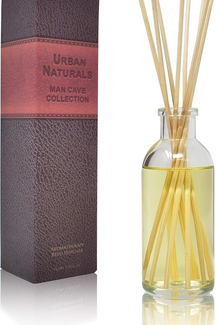 Crisp White Linen Reed Diffuser Gift Set | with Citrus, Ozone, Ylang-Ylang, Lili
