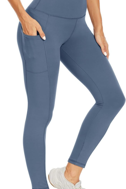 High Waisted Leggings for Women - Black Tummy Control Compression Soft Yoga Pant
