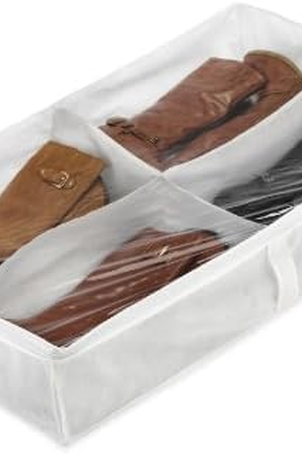 4 Section Underbed Boot Bag - Set of 2 - Alloy Gray