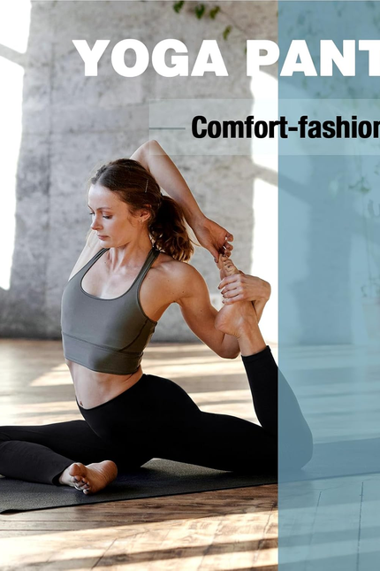 SINOPHANT High Waisted Leggings with Pockets Women, Full Length Capri Buttery So