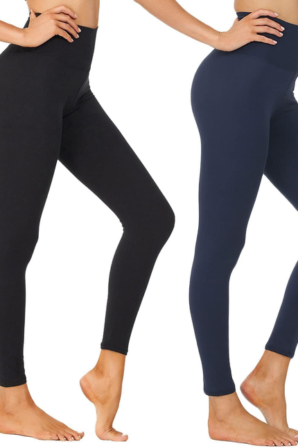 High Waisted Leggings for Women - Black Tummy Control Compression Soft Yoga Pant