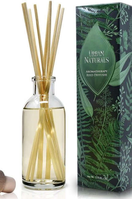 Crisp White Linen Reed Diffuser Gift Set | with Citrus, Ozone, Ylang-Ylang, Lili